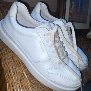 Cole Haan Grand Pro Series White Leather Sneakers